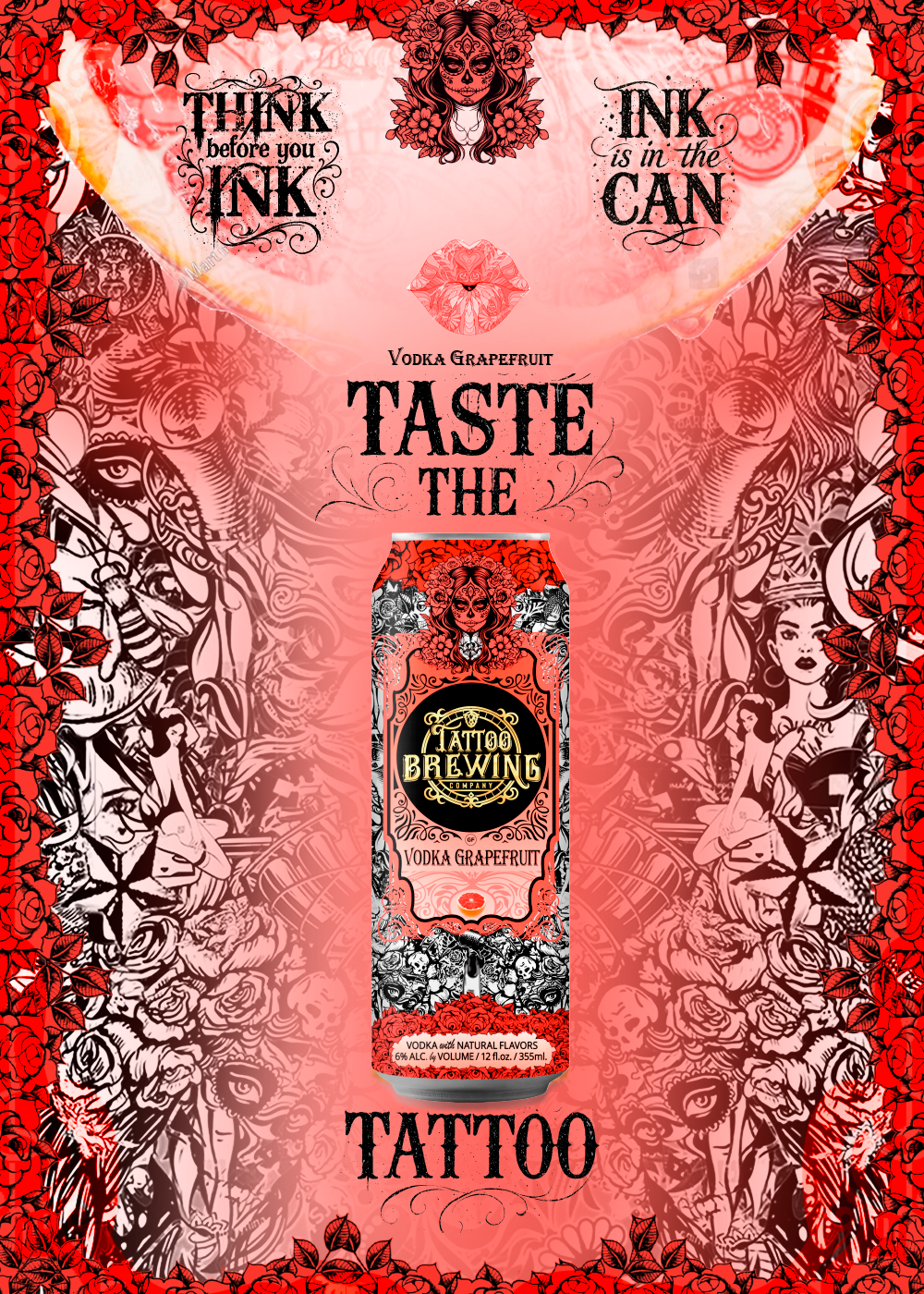 25Agrapefruit8 Tattoo Brewing - Grapefruit Vodka