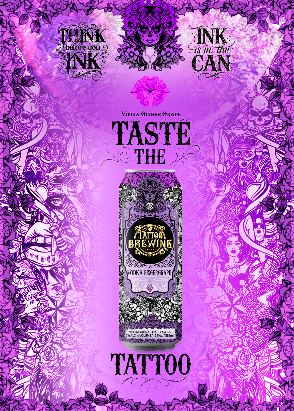 25ginger grape Tattoo Brewing - Ginger Grape Vodka